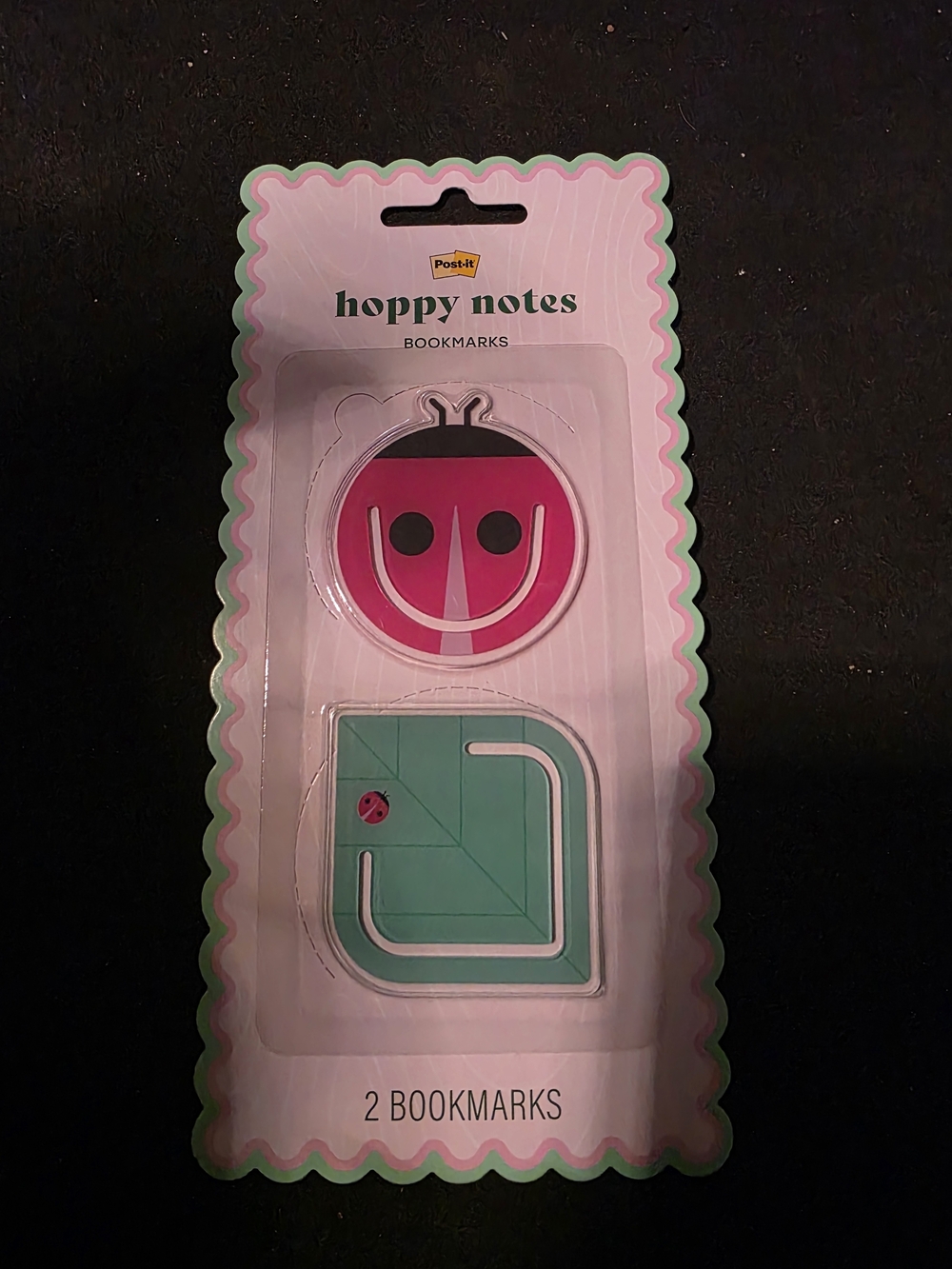 Hoppy Notes Pink & Teal Bookmark Set